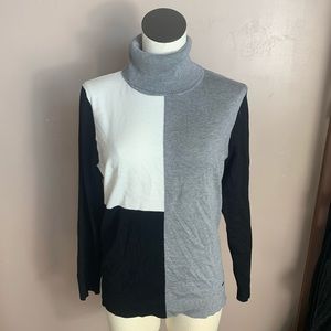 Calvin Klein Colorblock Turtle Neck Sweater